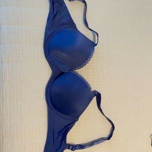 Calvin Klein Blue Lace Trim Bra